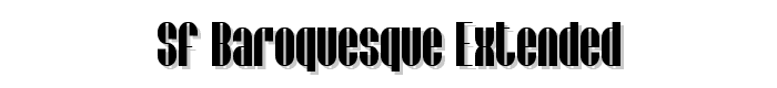 SF Baroquesque Extended font